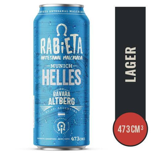 Cerveza Rabieta Helles Munich 473cc