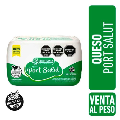 Queso Port Salut Ls S/lactosa Paq 1kg
