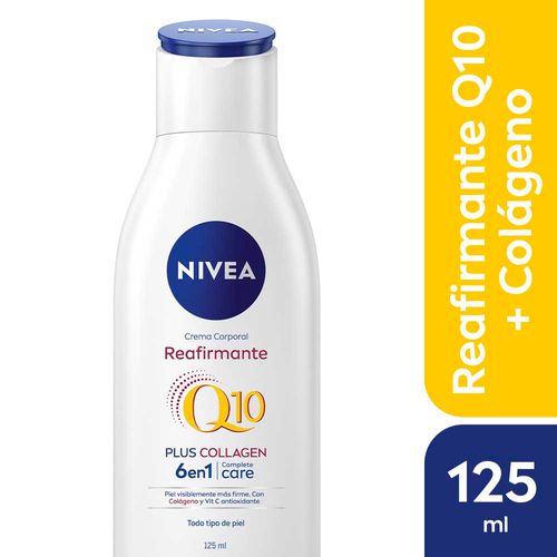 Crema Corporal Reafirmante Nivea Q10 + Colágeno 6 En 1 125 Ml