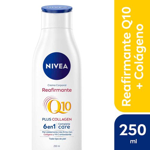 Crema Corporal Reafirmante Nivea Q10 + Colágeno 6 En 1 250 Ml