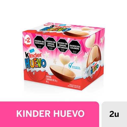 Huevo Kinder Rosa 2 U