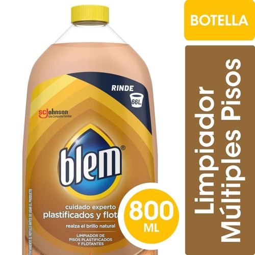 Limpia Pisos Plastificados Blem Aloe Pepino Bot. 800ml