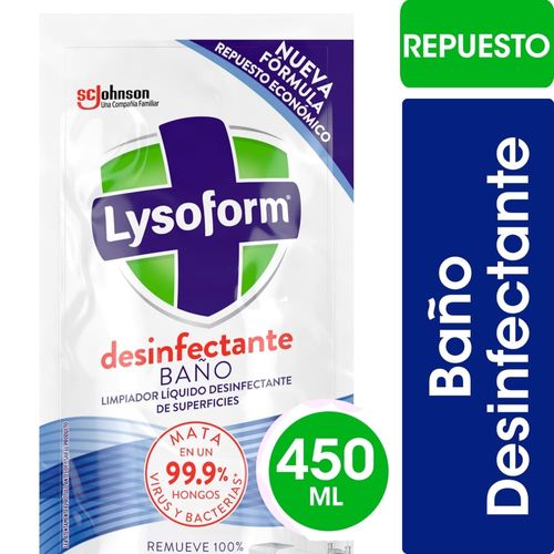 Limpiador De Baño Lysoform Líquido Repuesto 450ml