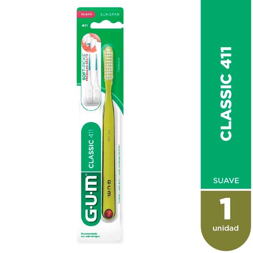 Cepillo Dental Gum 411 Classic Suave