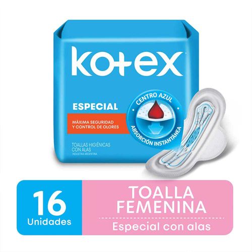 Toalla Femenina Kotex Especial 16un