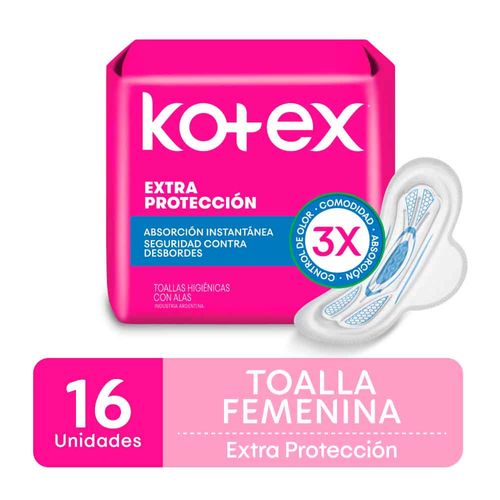 Toalla Femenina Kotex Normal X16