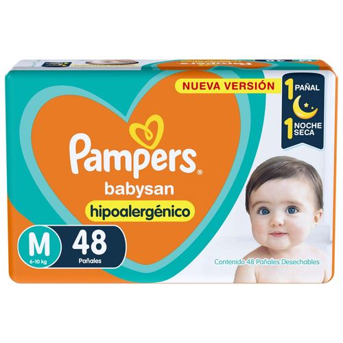 Pañales Pampers Babysan M 48u