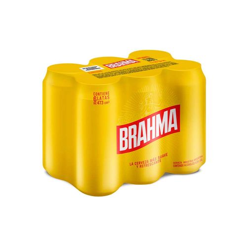Cerveza Brahma Chopp 473 Ml X 6 Un