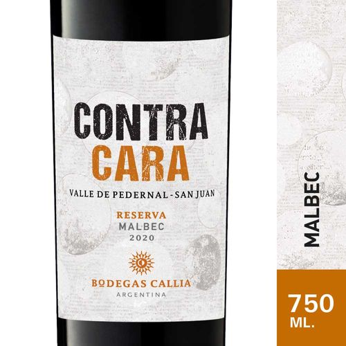 Vino Contracara Malbec 750 Ml