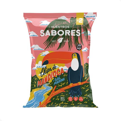 Mandioca Frita Nuestros Sabores Yukitas 80 Gr