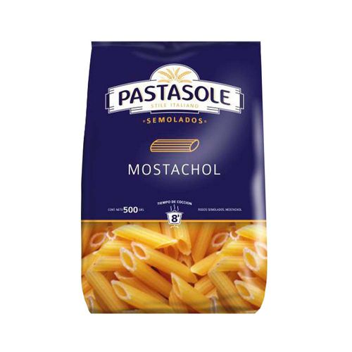 Fideos Pasta Sole Mostachole X500 Gr