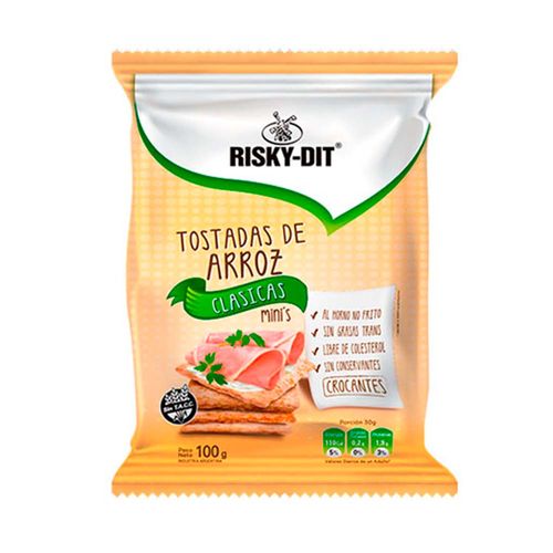 Tostadas Arroz Riskydit Mini Clasic 100g