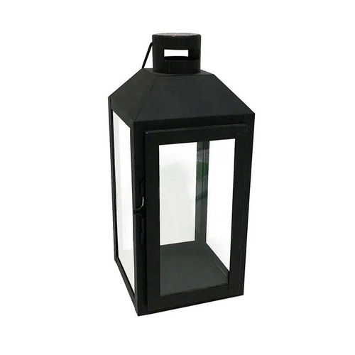 Farol Metal Negro L 28x13cm