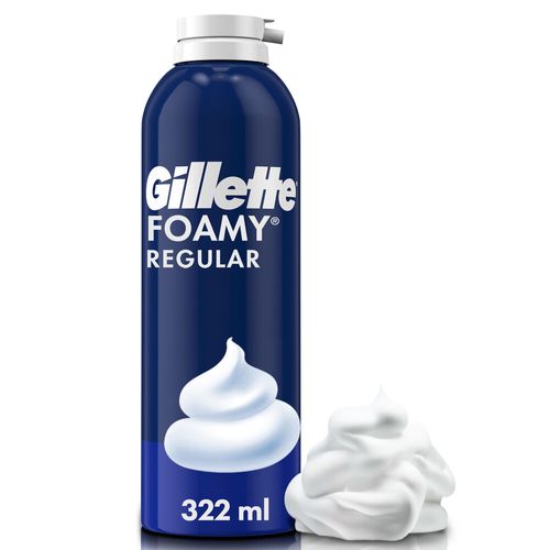 Espuma De Afeitar Gillette Foamy Con Textura Cremosa 322 Ml