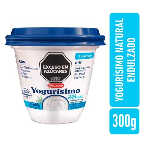 Yogur Natural Yogurisimo Endulzado 300g