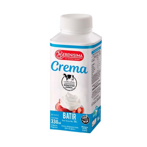 Crema de Leche UAT La Serenisima 520 cc - arjosimarprod