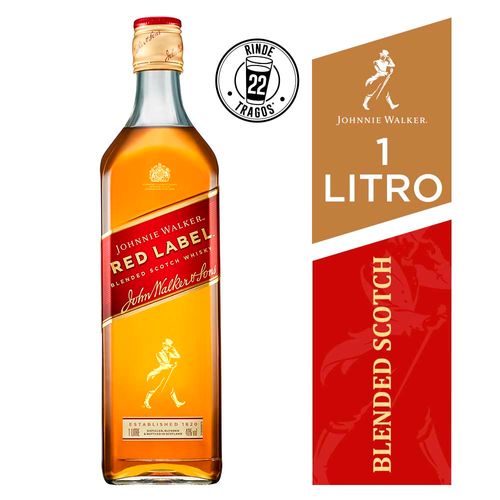 Whisky Johnnie Walker Red Label Botella 1 L