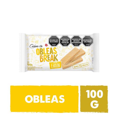 Obleas Sabor Limon 100 Gr Cuisine & Co Nbe Mp
