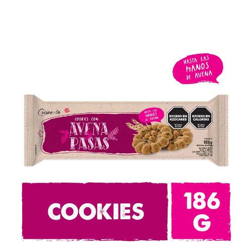 Galletitas Con Avena Y Pasas Cuisine And Co 186 Gr