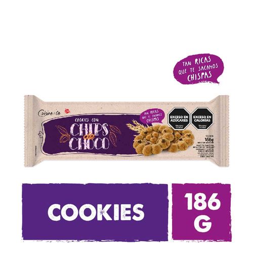 Galletitas Con Chips De Chocolate Cuisine And Co 186 Gr