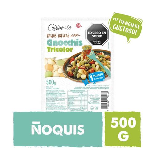 ñoquis Tricolor 500 Gr Cuisine & Co Nbe Mp