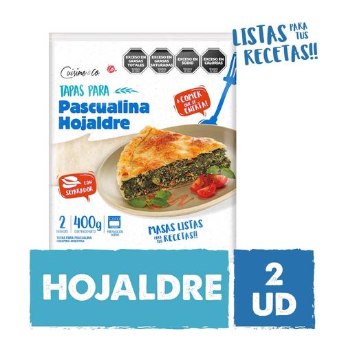 Tapas Pascualina Cuisine Y Co Hojaldre Paquete 2 Un