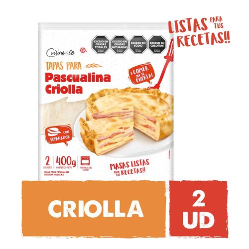 Tapas Pascualina Cuisine Y Co Criolla 2 Un
