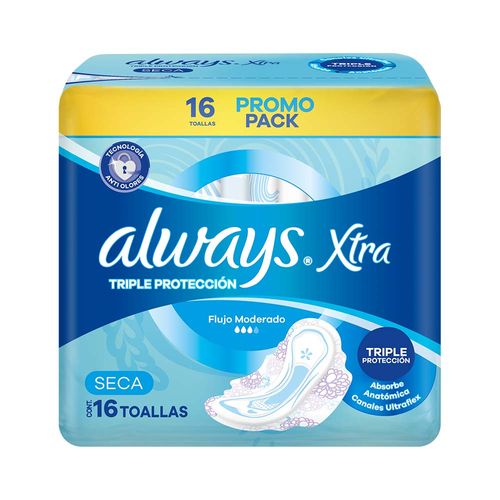 Toa Fem Always Xtra Triple Prot Seca  16u