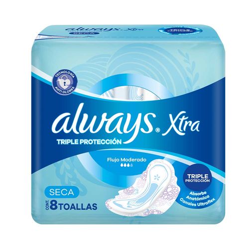 Toa Fem Always Xtra Triple Prot Seca 8u