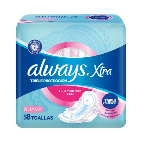 Toa Fem Always Xtra Triple Prot Suave 8u