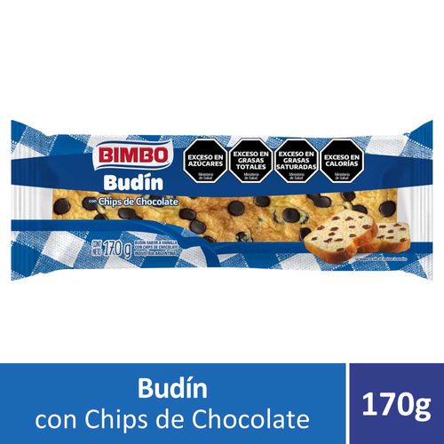 Budin Chips De Chocolate Bimbo 170 Gr