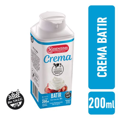 Crema Uat La Serenísima Para Batir 200ml