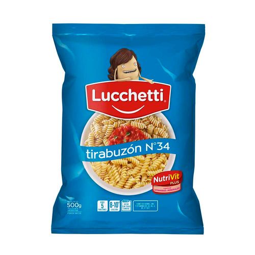 Fideos Lucchetti Tirabuzón N34 X500g