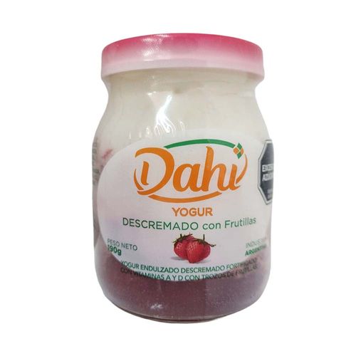 Yogur Dahí Descremado Colchón Frutillas 190g