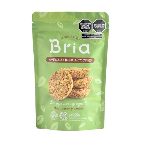 Snack Banana Y Nuez Pecan Bria 100 Gr