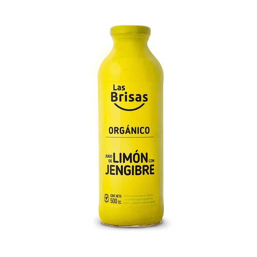 Jugo Organico Las Brisas - Limon Y Jengibre X 500cc