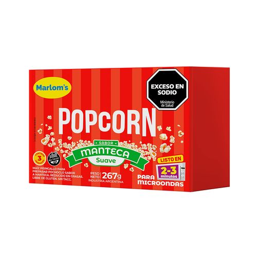 Popcorn Manteca Suave Marlom's 267 Gr