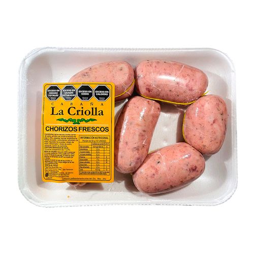 Chorizo Bombon Bandeja - 6 U- X Kg - La Criolla