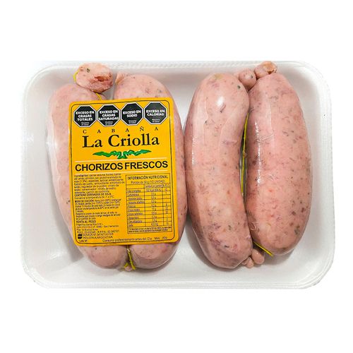 Chorizo Fresco X 4 En Bandeja