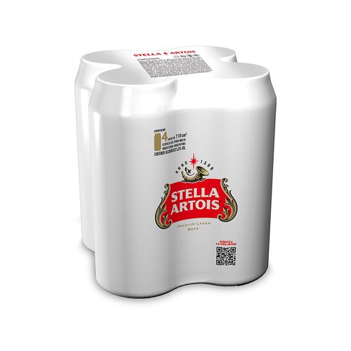 Cerveza Rubia 710ml X 4u Stella Artois