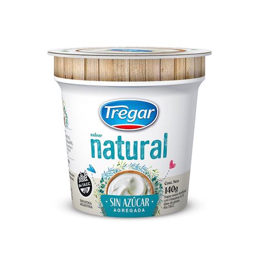 Yogur Entero Tregar Natural Sin Azucar 140g