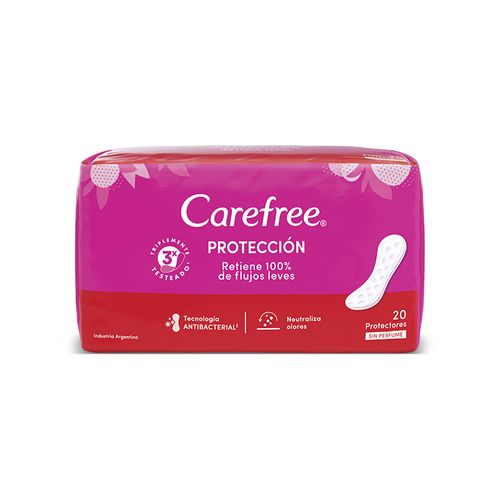 Protectores Diarios Carefree Protección X20 Un