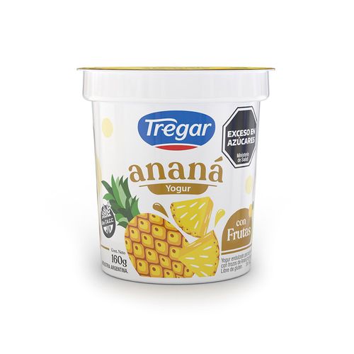 Yogur Entero Con Anana Tregar 160g