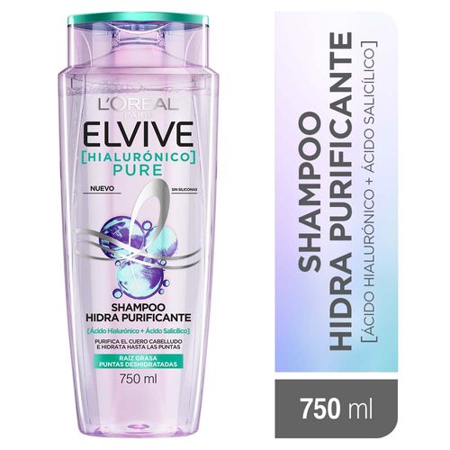 Shampoo Elvive Hialuronico Pure 750 Ml