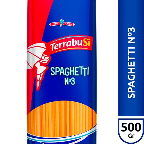 Fideos Terrabusi Spaghetti N3 X500g