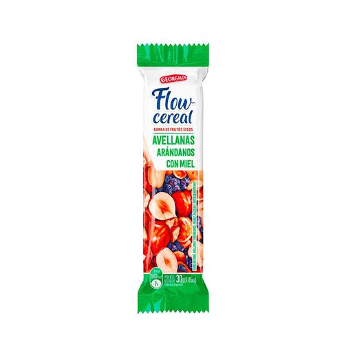 Barra Flow Cereal Avellanas Y Aránd X30g