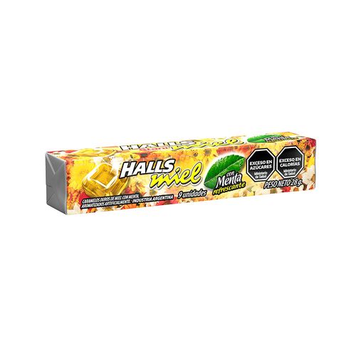 Caramelos Halls Miel Con Menta X28g
