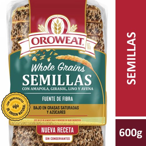 Pan Con Semillas Oroweat 600 Gr