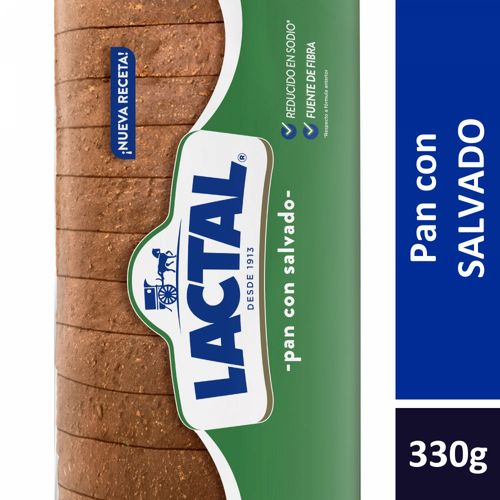 Pan Salvado Lactal 330 Gr