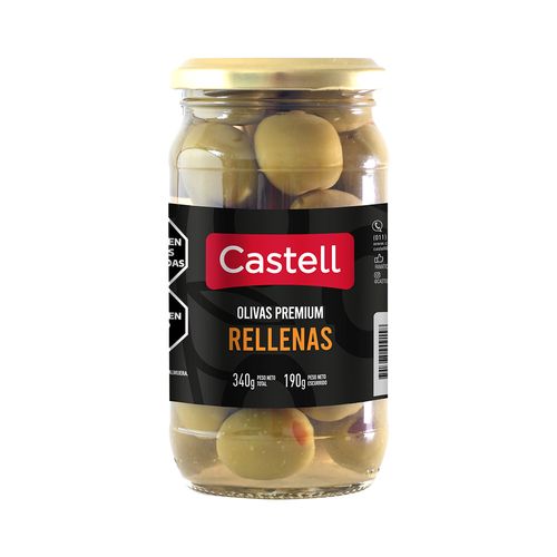 Aceituna Castell Verde Rell Prem X190g